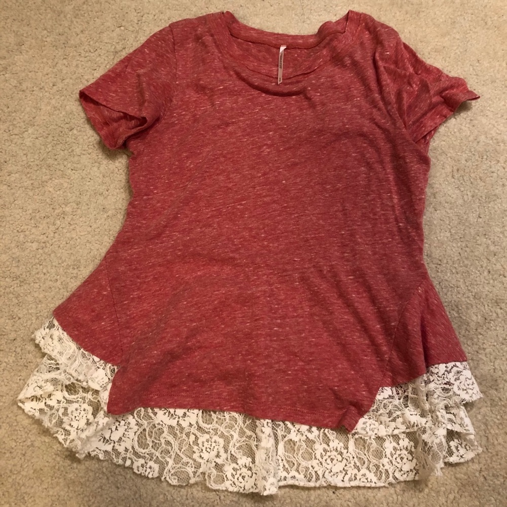 Lace Pink T-Shirt